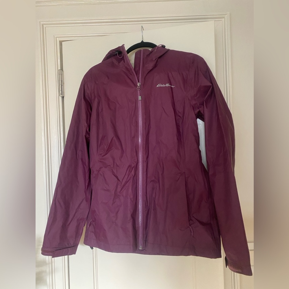 Eddie Bauer Womens Cloud Cap Waterproof Packable Shell - Tall Medium Like New